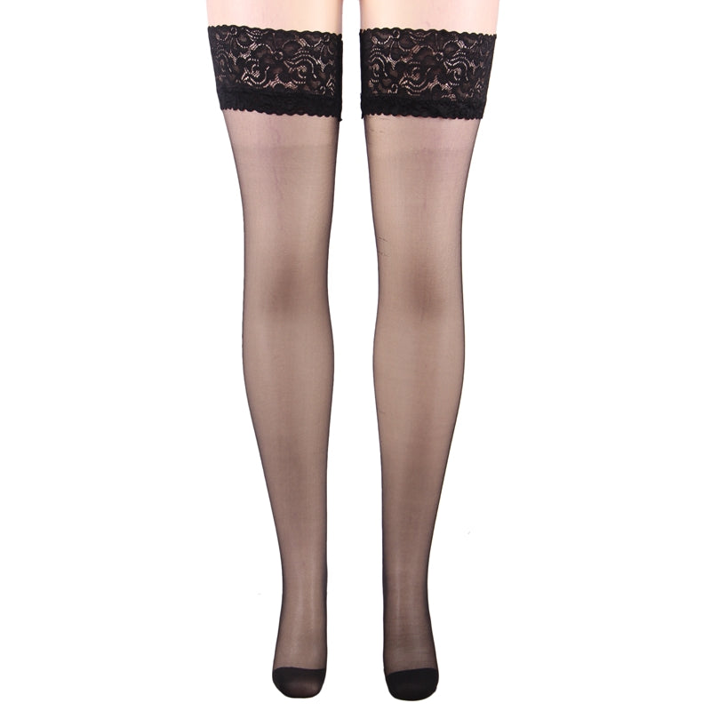 Floral Stay-Up Stockings