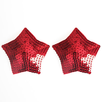 Red Star Sequin Nipple Cover